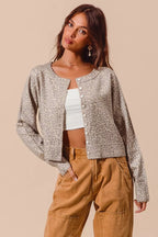 SO ME Womens Cardigan Leopard Two Tone Vintage Print Button Up adc9a53fc7b74d6ebdafa15afa3db633-Max-Origin Trendsi