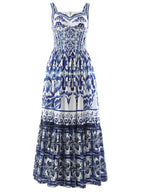 Midi Dress Smocked Printed Wide Strap Ruffled Zipper adfaeed5-00b2-4c4e-a412-51602da18e6a-Max-Origin Trendsi