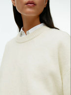 Women Sweater Round Neck Drop Shoulder Long Sleeve Soft Solid Pullover ae1d0a71-5b2a-4f7f-8c85-c73768f1c698-Max Trendsi