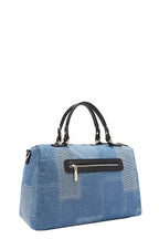 Nicole Lee USA Women's Bosque Boston Bag De Amor Denim Medium Handbag ae25f09df0354a7885d132fcfda85632-Max-Origin Trendsi