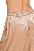 Zenana Satin Pants Wide-Leg Brush Pink Trousers ae897f7e55de48b086174f003e1f1017-Max-Origin Trendsi
