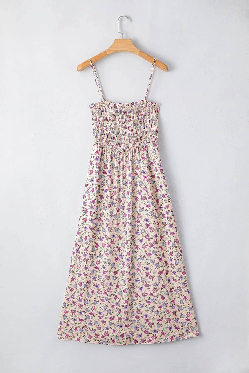 Sundress Floral Multicolour Bohemian Ditsy Smocked Fit Flare aedc84dc-9fa2-4c46-b260-986b413f14d1-Max-Origin Trendsi