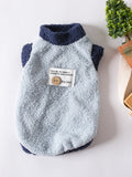 Fleece Pet Sweater with Decorative Buttons, Polyester, Multiple Sizes Available