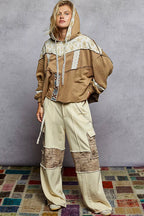 POL Drawstring French Terry Hoodie with Gauze Print Patch af350502-3f1c-4778-8a58-efa4c032c304-Max-Origin Trendsi