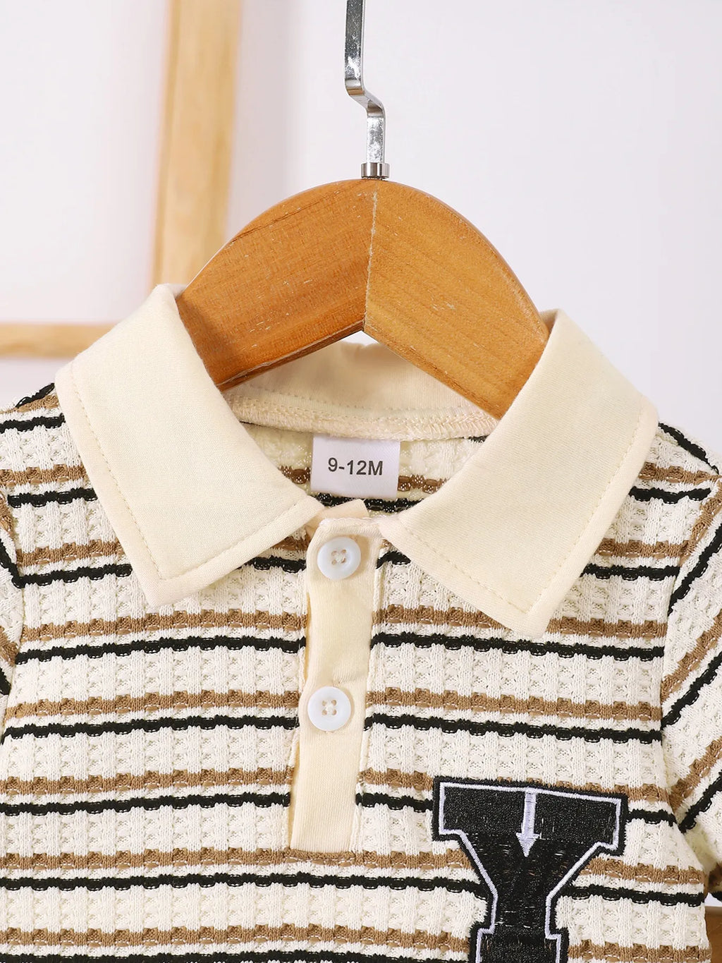 Boy's Baby Set Children's Striped Short Sleeve Polo and Pants for Kids af380637-7b47-4068-8c88-9b5f73e2aca3-Max-Origin Trendsi