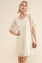 And The Why Mini Dress White Leopard Baby Doll Casual Short Sleeve af3e2b9b4c1e41edb47cb03dbd791a03-Max-Origin Trendsi