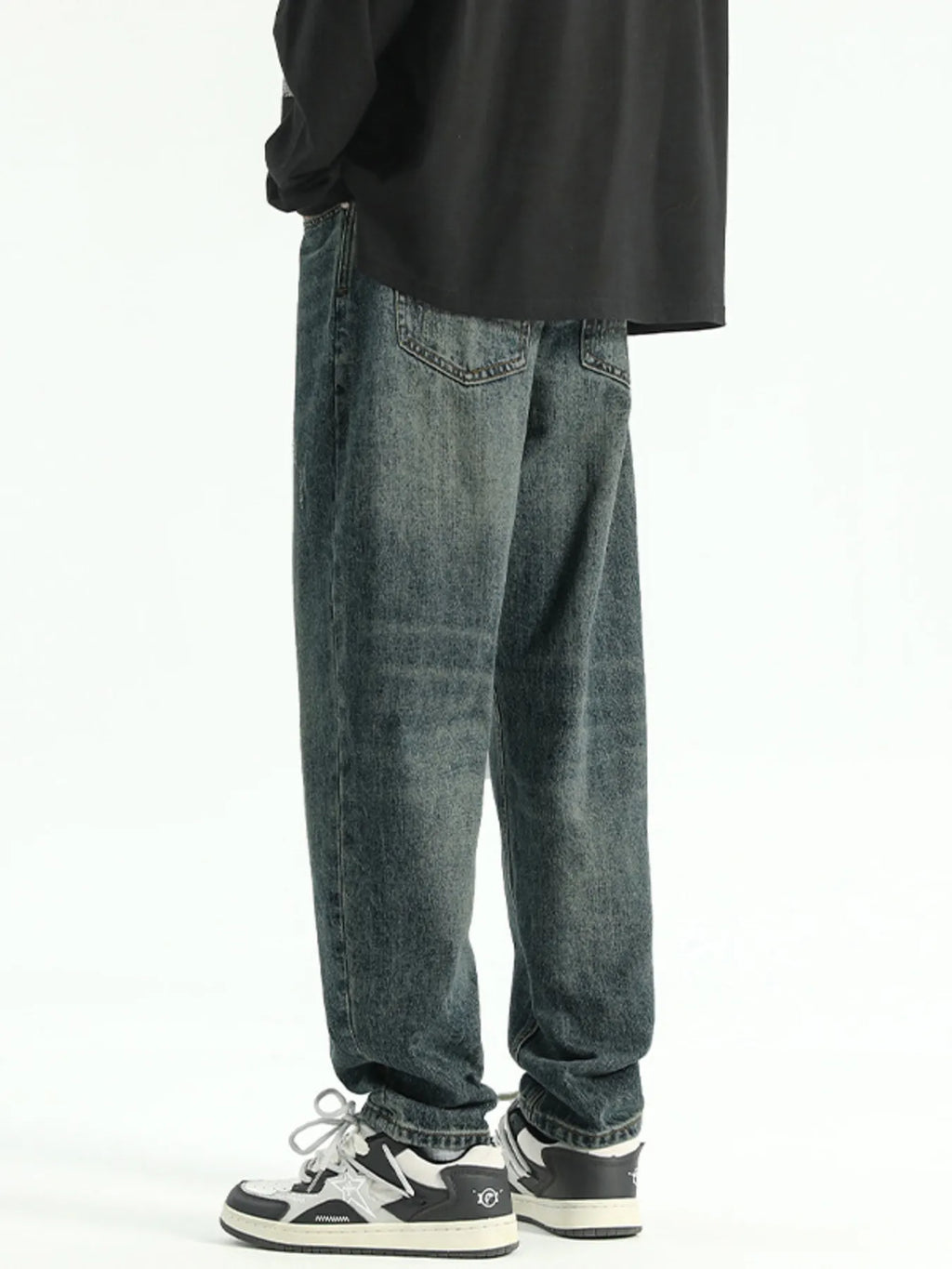 Men's Wide Leg Jeans Nostalgic Blue Washed Relaxed Fit Denim Pants af878e691d4b4daf9e3564d5a00e55f0-Max-Origin Trendsi