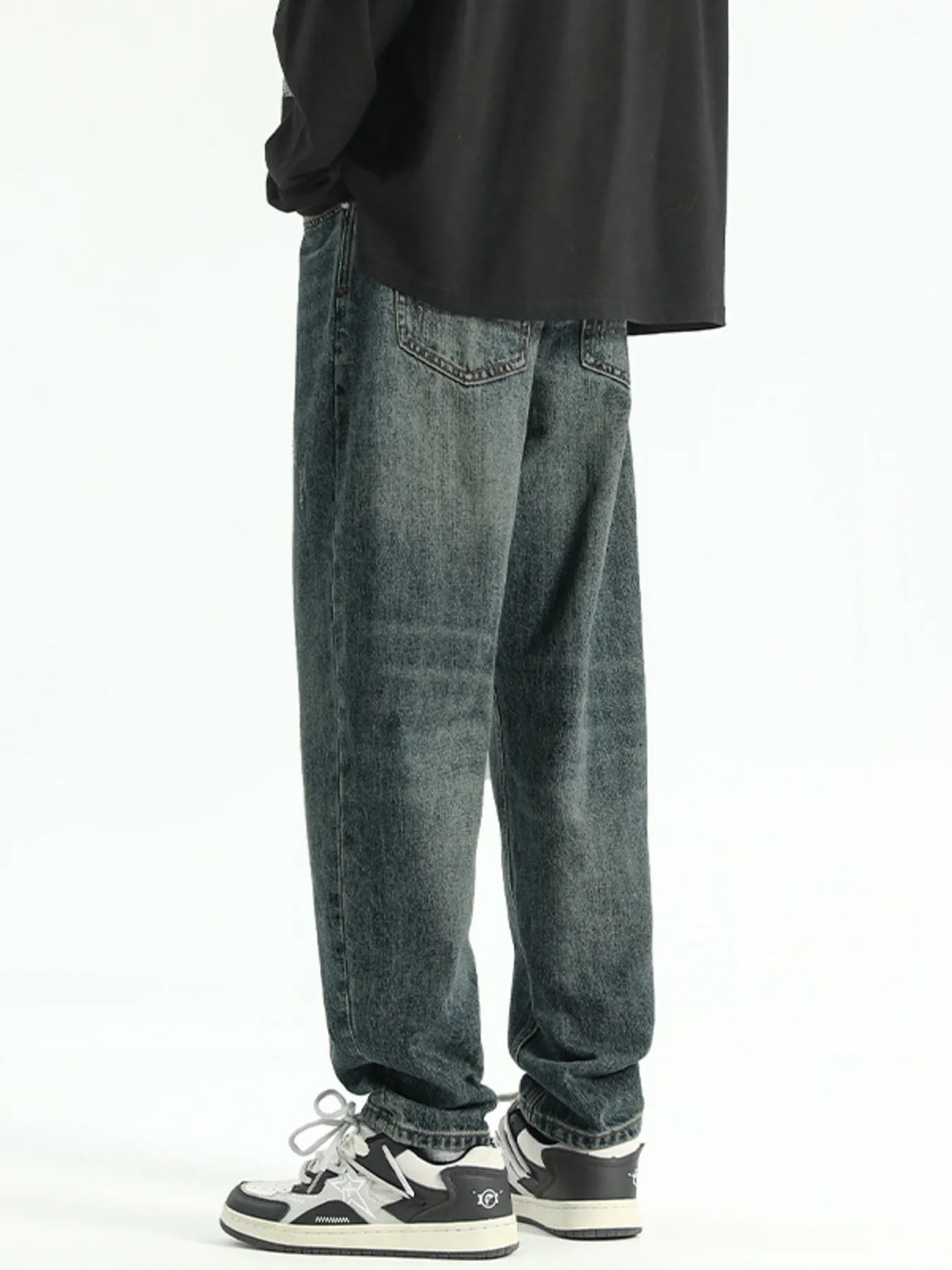 Men's Wide Leg Jeans Nostalgic Blue Washed Relaxed Fit Denim Pants af878e691d4b4daf9e3564d5a00e55f0-Max-Origin Trendsi