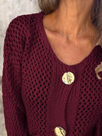 Women's Cardigan Crochet Knit Button Up Long Sleeve afaa4c2b-8f0a-42bc-b223-2a4074110a76-Max-Origin Trendsi