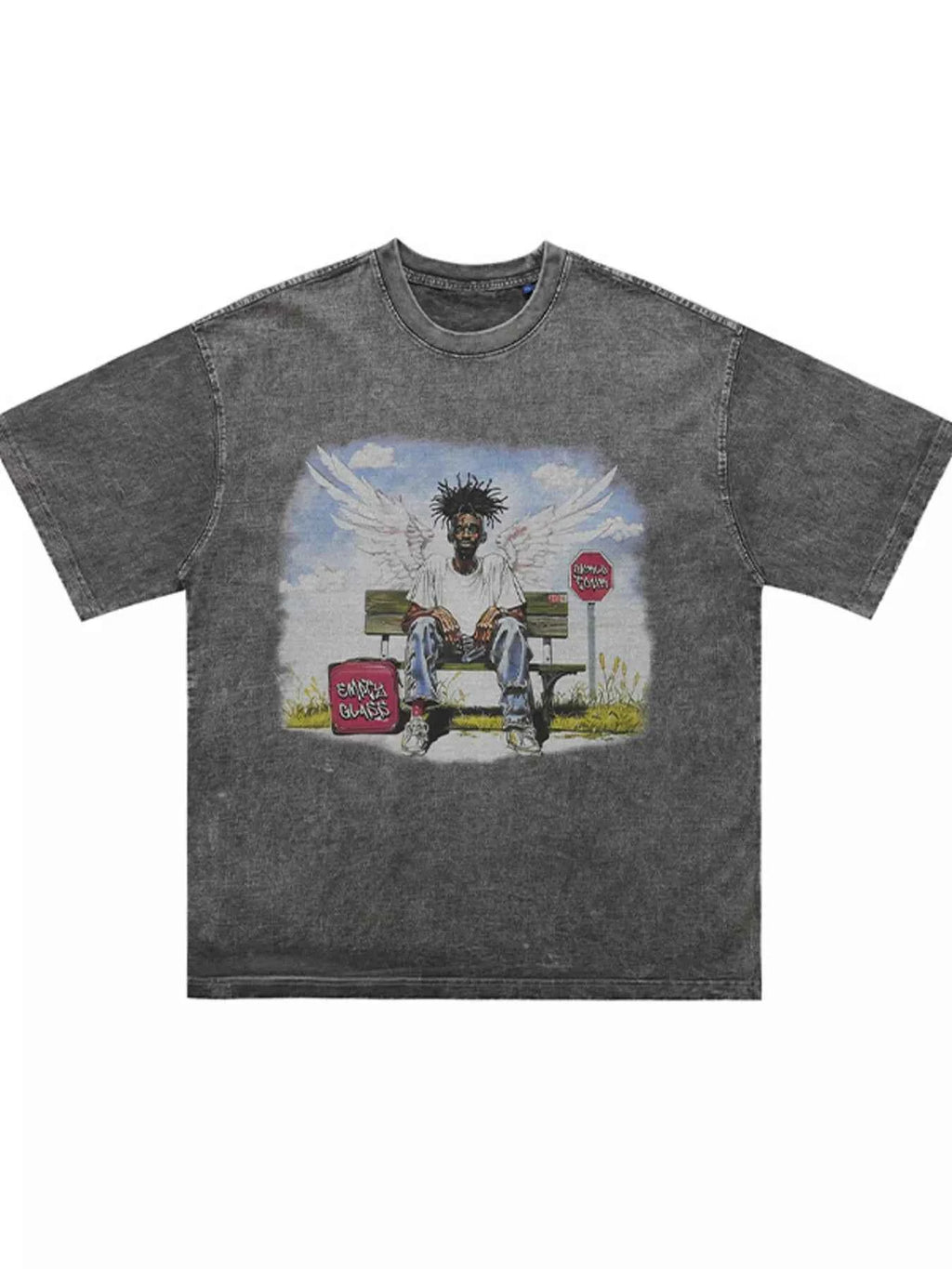 Men's Graphic Oversized Washed T-Shirt