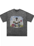 Men's Graphic Oversized Washed T-Shirt
