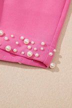 Outfit Set Pink Wpmen's Pearl Ruffled Embellished Top and Shorts Set b09849e6-e013-40b1-9421-d92c8940cc61-Max-Origin Trendsi