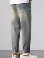 Men's Jeans Straight Leg Blue Gary Wash Denim Pants b09b1793-abf4-49c8-9b69-2b380858f2bf-Max-Origin Trendsi