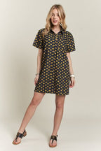 ADORA Floral Denim Shirt Mini Dress Short Sleeve Pocketed b0a7f6cf-07b1-45ee-9068-d622e26b34ff-Min Trendsi