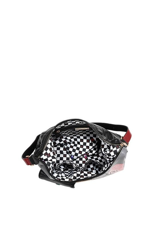 Nicole Lee USA Shoulder Bag Adjustable Strap Medium Zipper Handbags b18c367f-987f-4ff1-bbd1-5a51824dda07-Max Trendsi