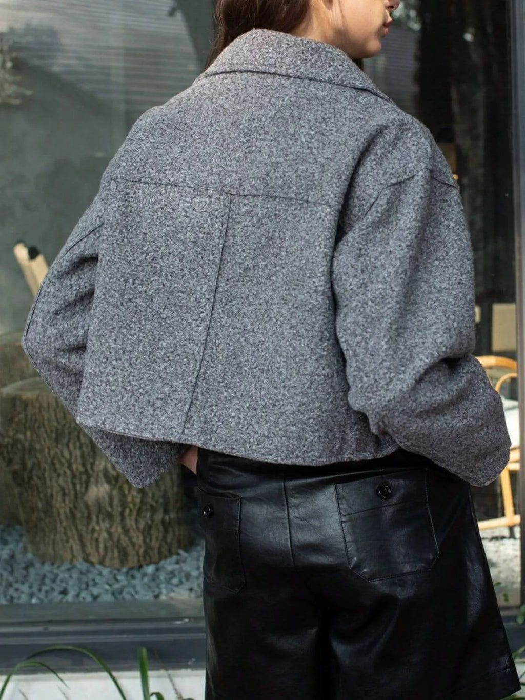 Womens Cropped Jacket Zip Up Long Sleeve Casual Fashion with Front Pockets b1c8eab2-f9c9-4373-9e00-e63d26a3e8a9-Max-Origin Trendsi