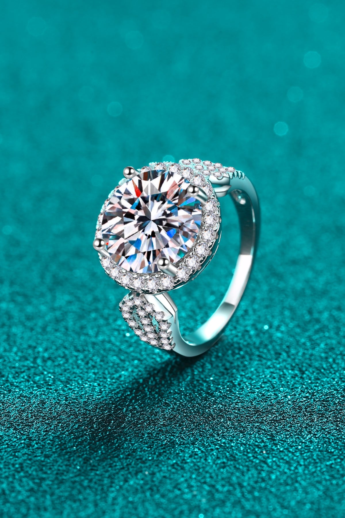 5 Carat Moissanite Silver Ring - 925 Sterling Platinum-Plated b1efd446-8de0-47ab-adda-42ce9a87251d-Max Trendsi