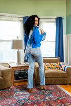 Judy Blue Bootcut Jeans Mid Rise Thermal Light Blue Denim Pants b20fdc81213f42129ed03f9a672a8b86-Max-Origin Trendsi