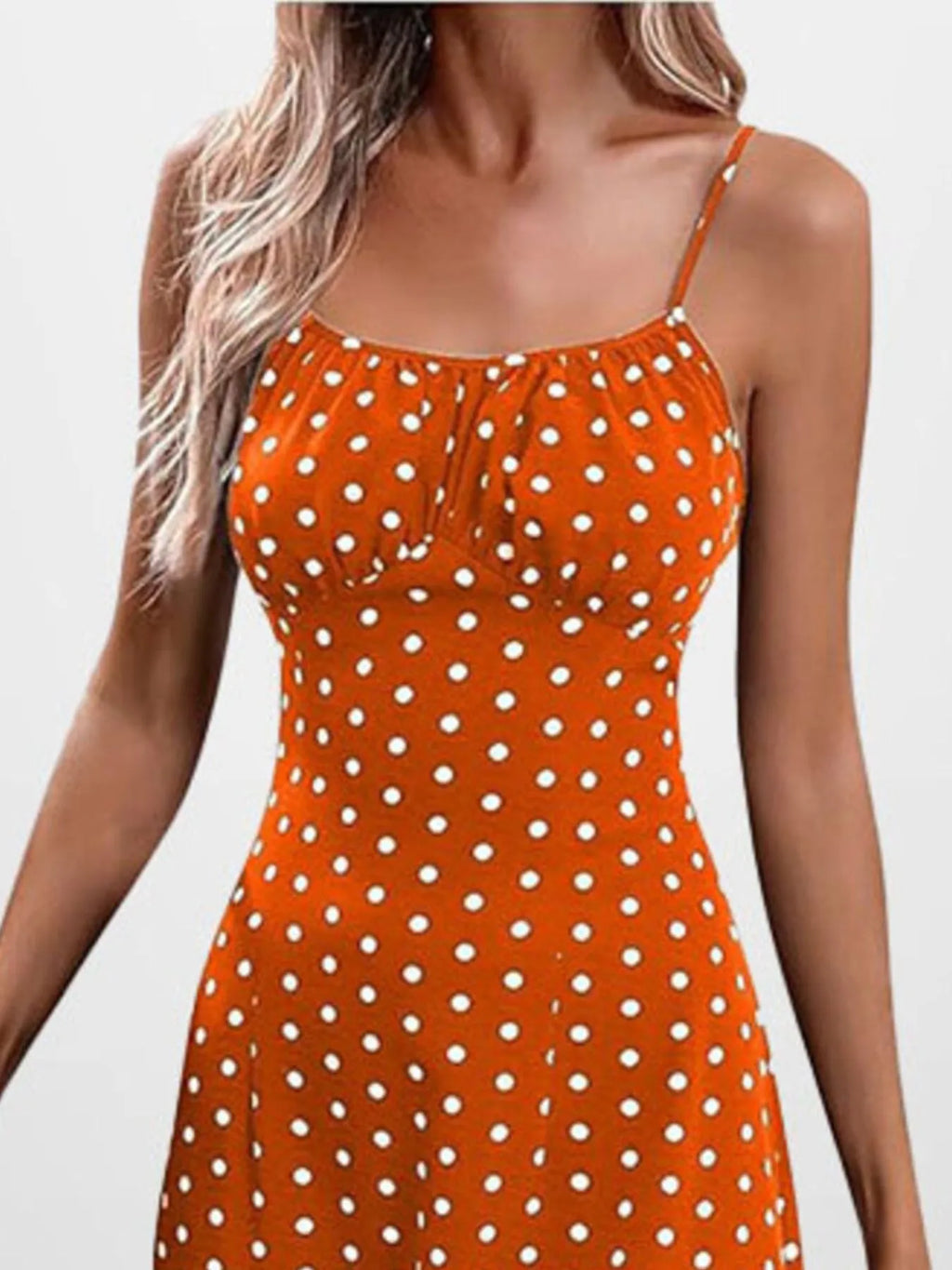 Cami Midi Dress Floral Polka Dot Printed Side Slit Tied Strappy Dresses b2161eb7-c8af-4644-99b7-5fa47218bc17-Max-Origin Trendsi