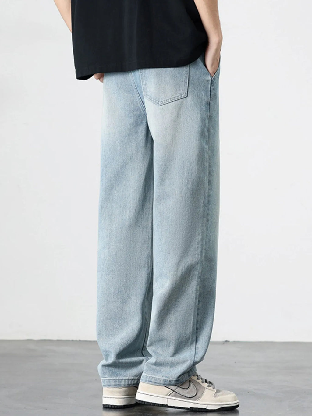 Men's Straight Leg Jeans Light Blue Washed Denim Pants b24ba2b5-c781-43c1-bee1-4dffc01ea216-Max-Origin Trendsi