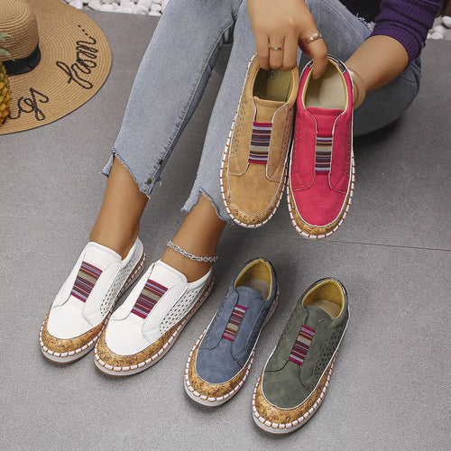 Round Toe Casual Slip-On Shoes for Comfortable Everyday Wear