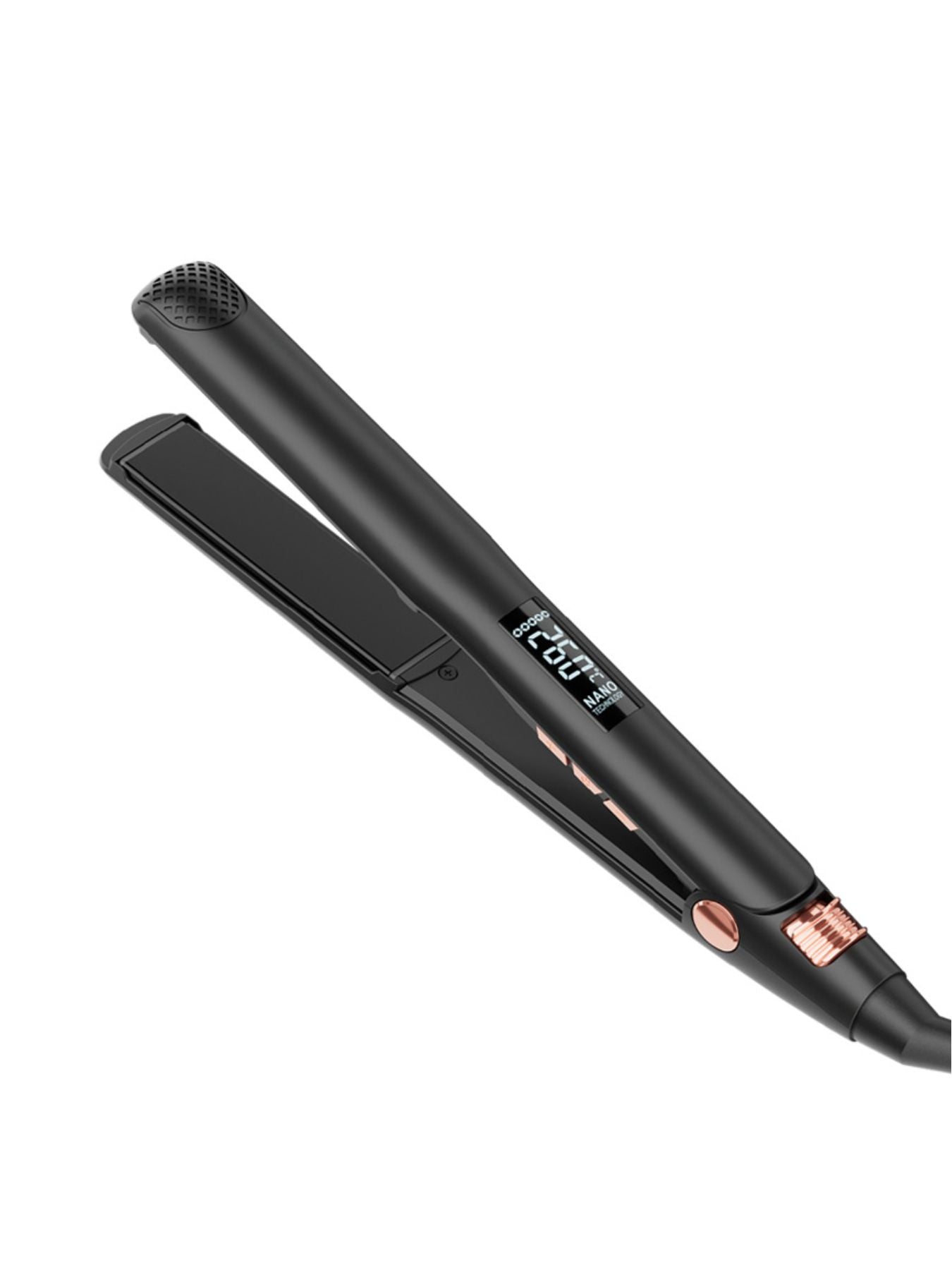 Adjustable Temperature Hair Straightener with Anti-Scald Design, ABS Material, 1-Piece