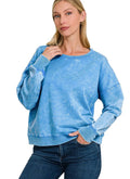 Zenana French Terry Acid Wash Boat Neck Sweatshirt OCEAN BLUE b274c89b91b9498692a8a01ca74bb6e7-Max-Origin Trendsi