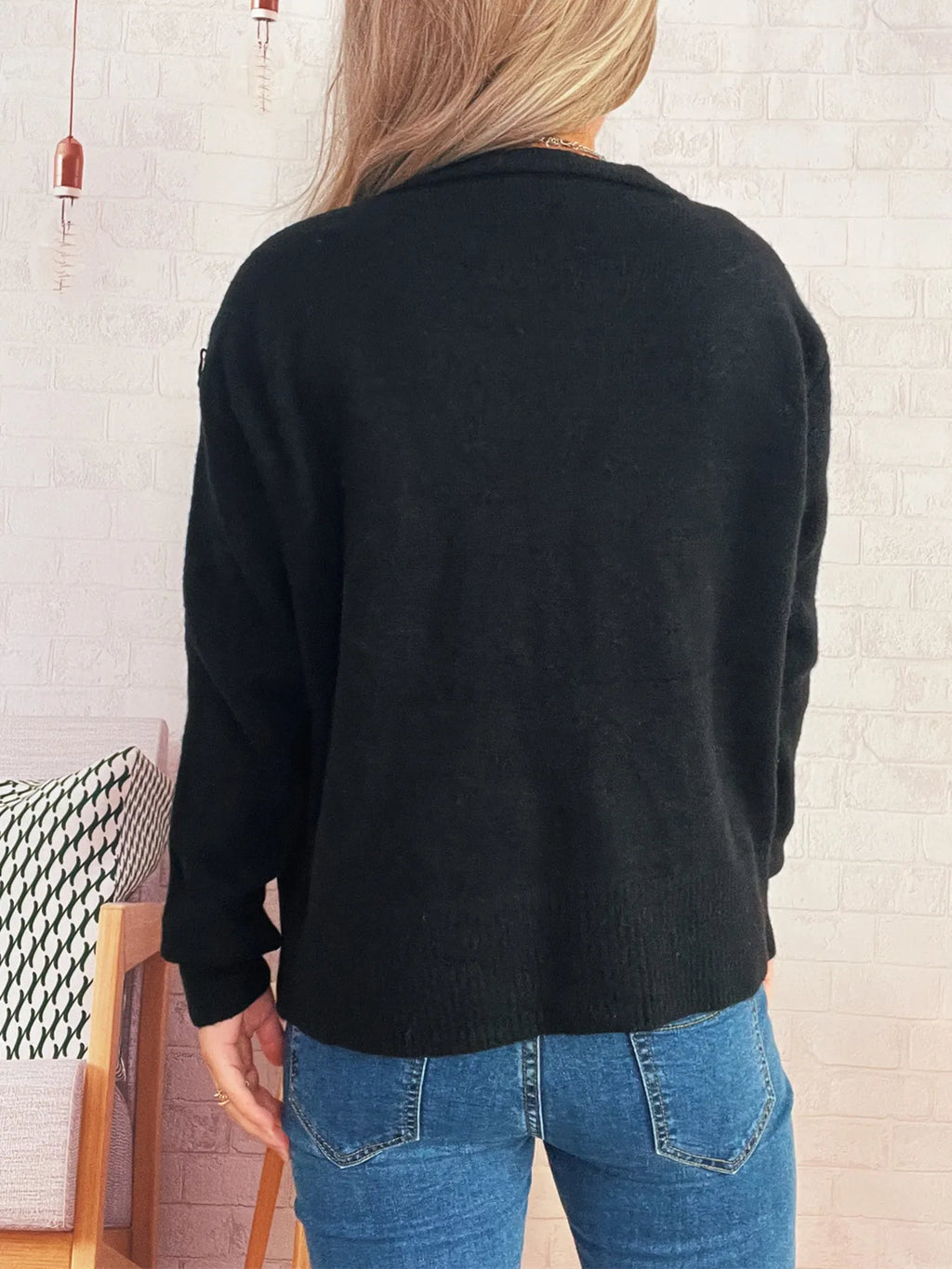 Women's Cardigan Ribbed Button-Front Knit Embroidered Long Sleeve b298ee2960cf4b3f9f618e5cfc0a199a-Max-Origin Trendsi