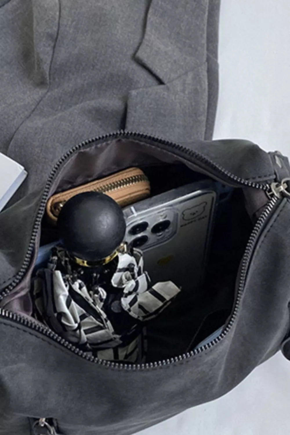 Women's Crossbody Bag Pu Leather Zipper Details Adjustable Strap Medium b2b4d7c2-f67e-4476-bb86-0dad2518d1fd-Max-Origin Trendsi