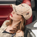 Embroidered Cotton Baseball Cap - One Size, Imported