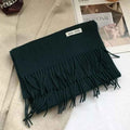 Pure Wool Cozy Tassel Knit Scarf