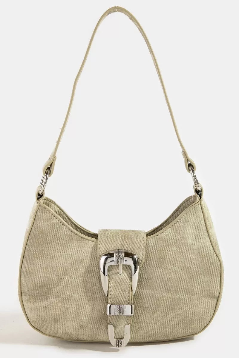 Fame Accessories Womens Hobo Shoulder Bag Buckle Detail Small Handbags LBR one size b3aa9018-6eac-4174-8b2d-14ab12ad413d-Max-Origin Trendsi