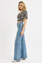 RISEN Jeans Wide Flare Women's High Rise Patch Pocket Denim Pants b3bf6299f3da4e4da3024c0a2f9ca8d3-Max-Origin Trendsi