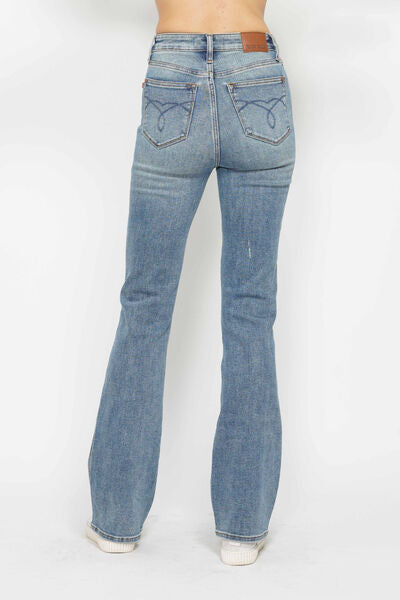 Judy Blue Bootcut Jeans Tummy Control with Embroidered Pockets b3c7d665-10ed-45cd-ba12-41d2ddbb14f6-Min Trendsi