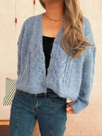 Women's Cardigan Cable Knit Button-Up Soft Knit Acrylic Long Sleeve b3d4eed0d5c4462e886919b4fba98bc6-Max-Origin Trendsi