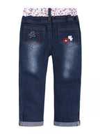 Girl's Outfit Set Long Sleeve Round Neck Top and Jeans for Children b46e4a2877464f60b8615b5972c2418c-Max-Origin Trendsi