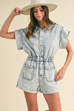 Annie Wear Denim Romper with Elastic Waistband Pocketed b4790e7b-65a7-4bc4-b26e-dcfd382860d7-Min Trendsi