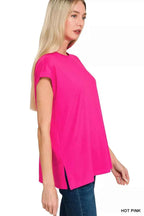 Zenana Activewear Set Hot Pink Brushed Dty Microfiber Top & Biker Shorts b4fb9c567e2e48678af65966f18f979d-Max-Origin Trendsi