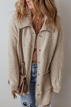 Pocketed Cardigan Button Up Long Sleeve Acrylic Soft Warm Knit Outwear b501358d-5380-4abb-b8bd-f4ae27ddf18b-Max Trendsi