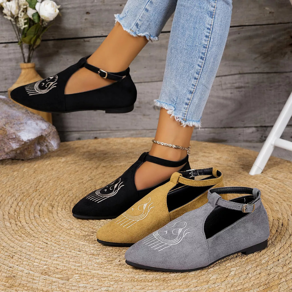 Women's Slip-Ons Point Toe Embroidered for Effortless Style Flat Shoes b557e158ffe54833b7f9944f6c848815-Max-Origin Trendsi