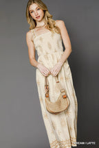 Umgee Jumpsuit Floral Cream Embroidered Smocked Wide Leg Pocketed CREAM LATTE b5a0fea6-9913-4d81-b593-ad6f5a805bd2-Max-Origin Trendsi