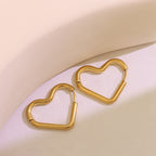 18K gold-plated Earrings Titanium Steel Hoop Geometric Huggie Fashion Jewelry b61c8472-8e4e-49cf-93d2-213fe9e2656f-Max Trendsi