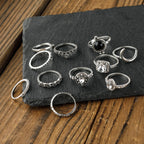 11-Piece Ring Set Alloy Synthetic Crystal Women Fashion Jewelry One Size b6bf29a3-5b4e-4309-acf2-300d76749f21-Max Trendsi