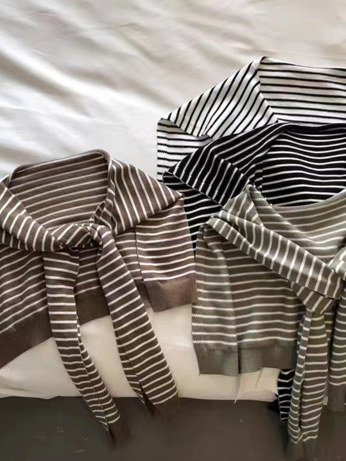 Striped Wrap Women Knit Stretch Neck Scarves Fashion Accessories b71ca7bc-12e5-4727-a5af-520802e6087d-Max Trendsi