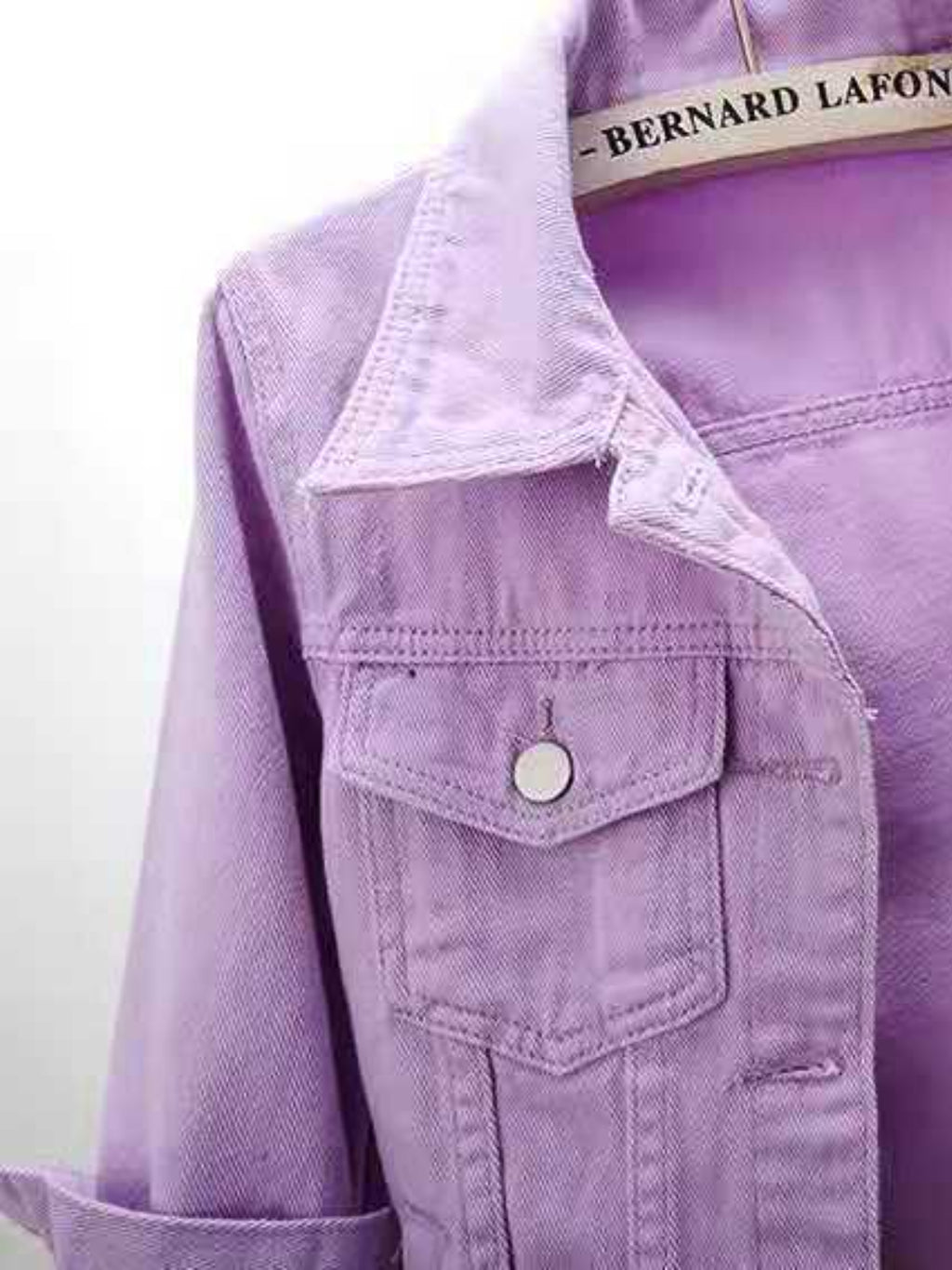 Cropped Denim Jacket Women's Half Sleeve Flap Pockets Plus Sizes S-5XL b73d8af9-3e22-4ff3-91dd-57588b361310-Max Trendsi