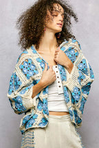 POL Crochet Cardigan Floral Blue Multi Open Front b7f1029d-e61d-480c-bf4e-747fb18f5b02-Max-Origin Trendsi
