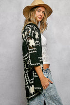 POL Crochet Shirt Black Multi Openwork Floral with Granny Square Pattern b8bddb91-194f-47f9-8674-b7b98c8eafc4-Max-Origin Trendsi