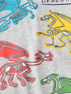 Children's Dinosaur Crew Neck Short Sleeve T-Shirt b8e29152-4c4f-4bbc-b086-b16f5e709a2b-Max-Origin Trendsi