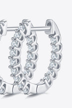 Silver Hoop Earrings Moissanite 0.45 Carat 925 Sterling 18K gold-plated Jewelry b917876ab5af4b889c247966460f8e5f-Max Trendsi