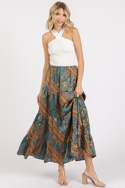 Mittoshop Maxi Satin Skirt Paisley Print Teal Green Patchwork Ruffled b9b7ab59-29e9-4552-a077-6cf96dff1e41-Min Trendsi